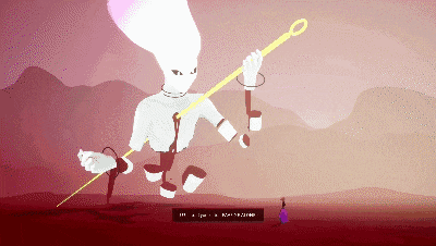 a pixel art drawing of a person holding a cane with the number 111 on it