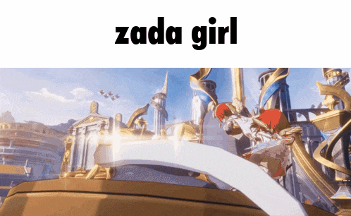 a screenshot of a video game with the words zada girl on the top