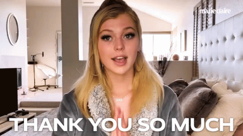 Thank You So Much Loren Gray GIF - Thank You So Much Loren Gray Marie Claire GIFs