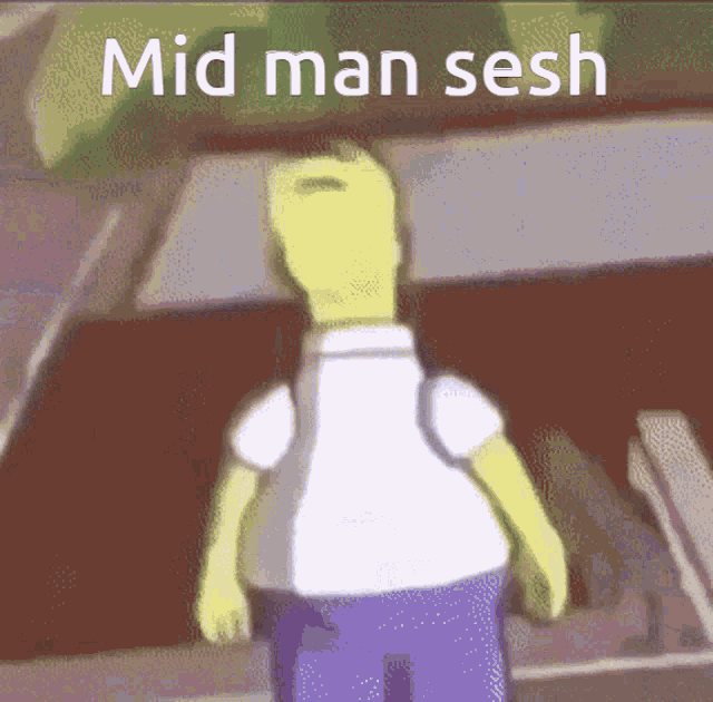 Mid Man Sesh Homer Ascending GIF - Mid Man Sesh Homer Ascending Homer Simpson GIFs