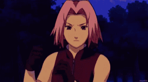 a person is standing in the middle of a purple explosion in an anime scene .