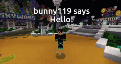 Bunny119 Minecraft GIF - Bunny119 Minecraft Says Hello GIFs