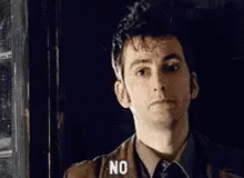 No Doctor Who GIF - No Doctor Who David Tennant GIFs