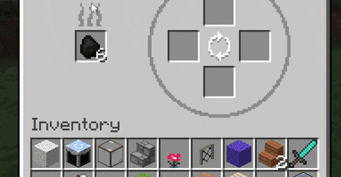 a screenshot of a video game with the word inventory on the bottom