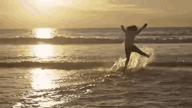 Happy Dance Beach GIF - Happy Dance Beach Ocean GIFs