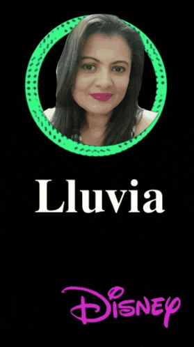 a picture of a woman with the name lluvia