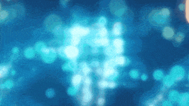 a blue background with a few white circles