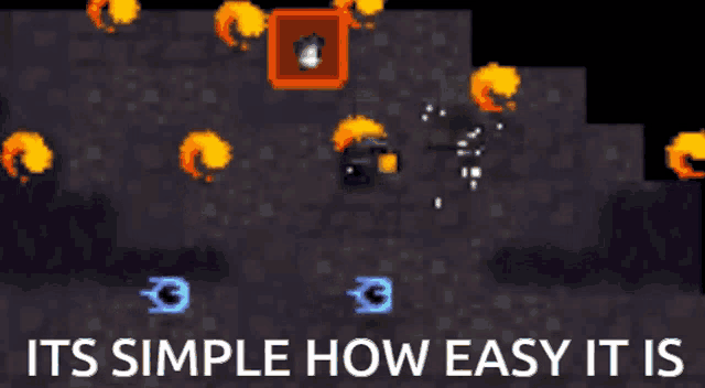a screenshot of a video game with the words " it 's simple how easy it is " at the bottom