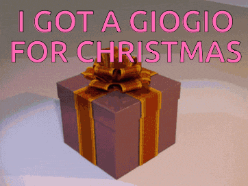 a gift box with the words i got a giorgio for christmas