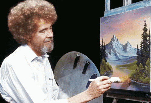 Bob Ross Fro GIF - Bob Ross Fro Painting GIFs