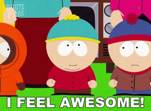 I Feel Awesome Eric Cartman GIF