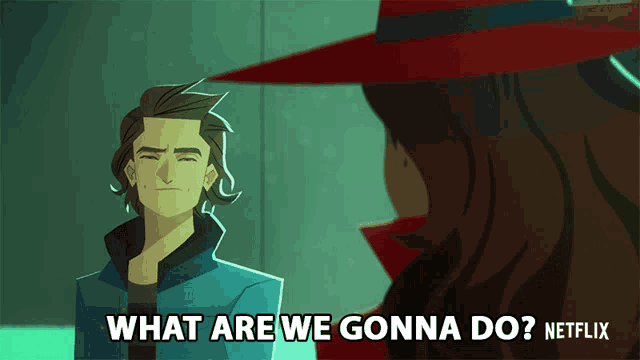 a cartoon character says what are we gonna do