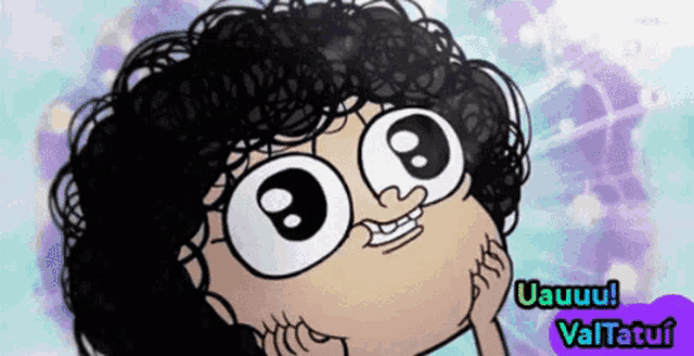 a cartoon character says uauu valtatui on the bottom right