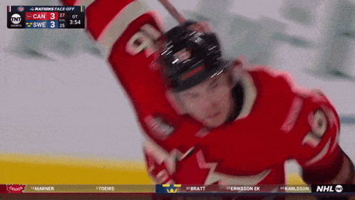 a hockey player with the number 91 on his jersey is on the ice