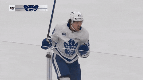 a hockey player with the number 2 on his back hugs another player