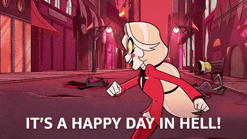 It'S A Happy Day In Hell Charlie Morningstar GIF - It'S A Happy Day In Hell Charlie Morningstar Hazbin Hotel GIFs