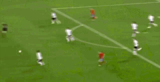 a soccer game is being played in south africa
