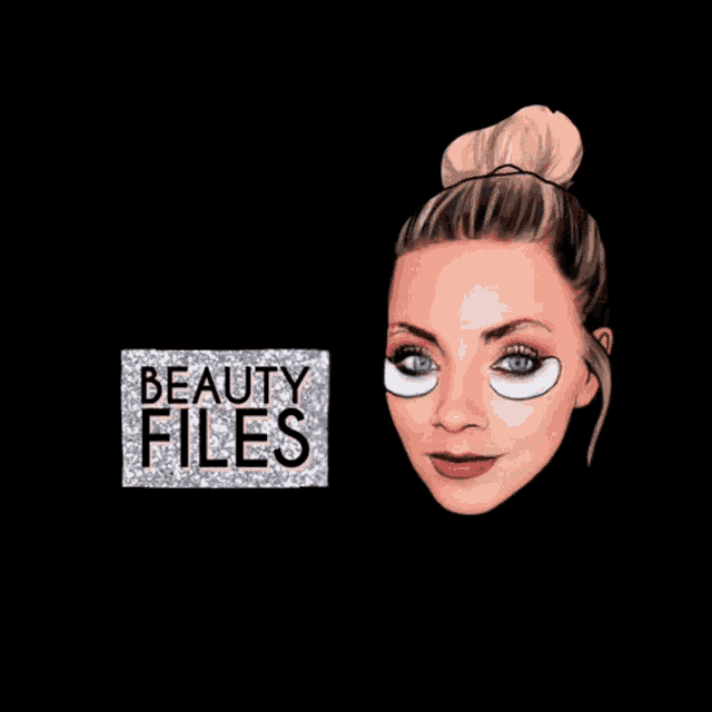 a drawing of a woman 's face and the words beauty files