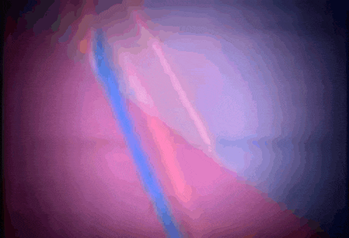a purple and blue background with a few lines