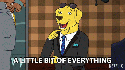 A Little Bit Of Everything Paul Tompkins GIF - A Little Bit Of Everything Paul Tompkins Mr Peanutbutter GIFs
