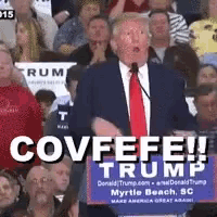 donald trump is giving a speech in front of a crowd in myrtle beach sc