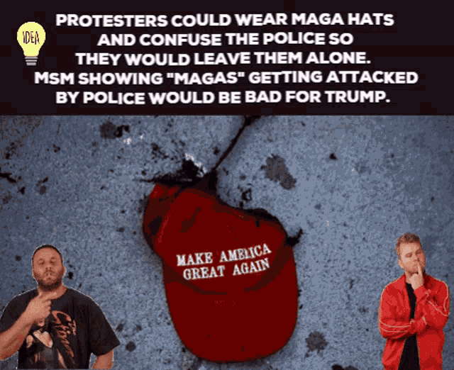 Maga Hat Leave Them Alone GIF - Maga Hat Leave Them Alone Bad For Trump GIFs
