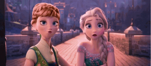 Elsa And Anna Shookt GIF - Elsa And Anna Shookt Frozen GIFs