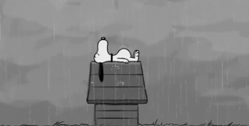 Raining Snoopy GIF - Raining Snoopy Bad Day GIFs