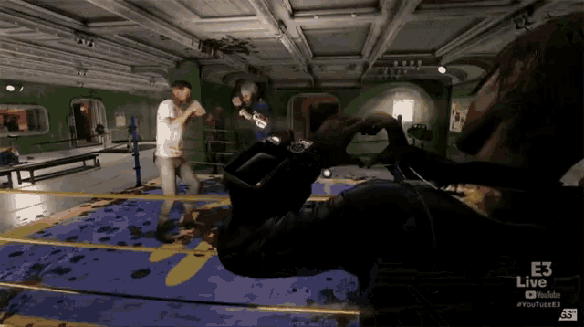 a video game is being played on e3 live youtube