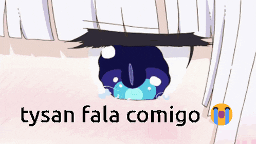 a picture of a girl with the words tysan fala comigo