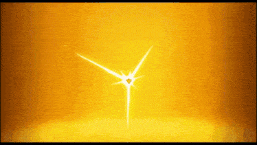 a yellow background with a light coming out of the middle