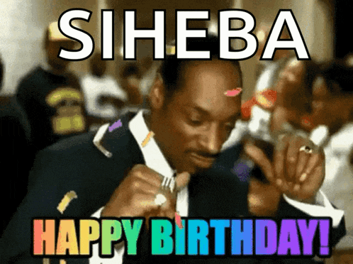 a snoop dogg meme that says " siheba happy birthday ! "