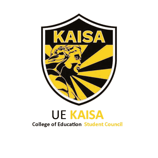 ue kaisa college of education student council logo on a white background