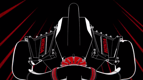 a honda logo is displayed on a black and white background