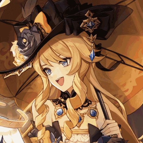 a girl with blonde hair wearing a hat and holding a umbrella