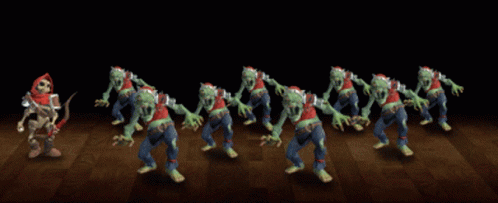 Zombies Dance Dungeons3 GIF - Zombies Dance Dungeons3 Skeleton Archer GIFs