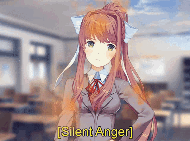 Monika Angry GIF - Monika Angry GIFs