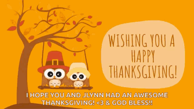 Happy Thanksgiving Wishing You GIF