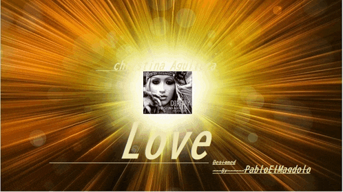 a picture of christina aguilera 's album love