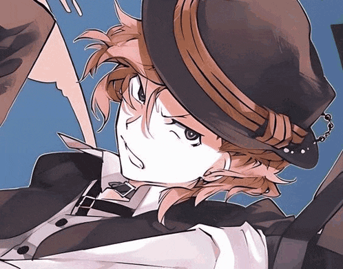 a cartoon character wearing a hat and tie