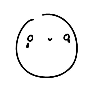 a black and white drawing of a face with tears coming out of it .