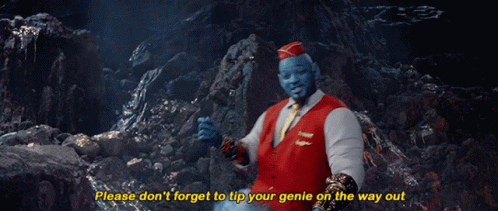 Aladdin Genie GIF - Aladdin Genie Please Dont Forget To Tip Your Genie GIFs