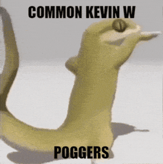 a picture of a snake with the words " common kevin w poggers " on it