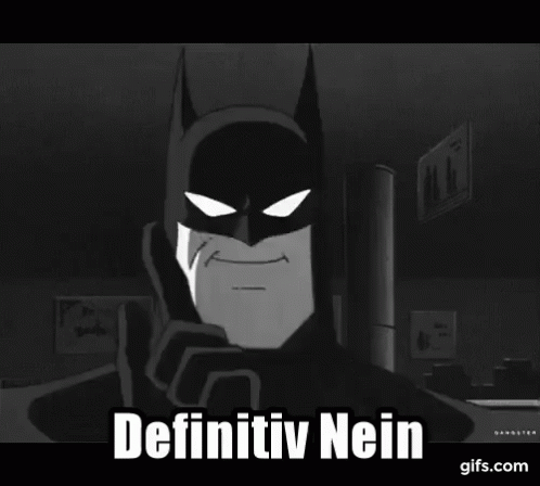 Batman: Definitiv Nein GIF - No Definitely No Batman GIFs