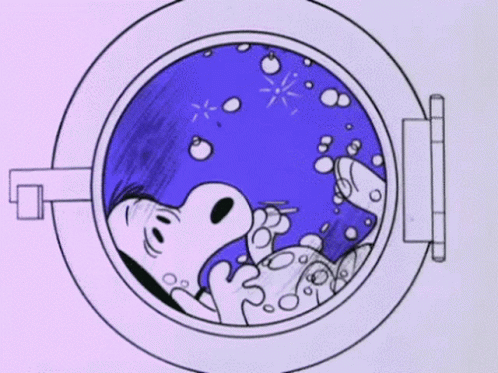 Snoopy Laundry Day GIF - Snoopy Laundry Day Purple Laundry GIFs