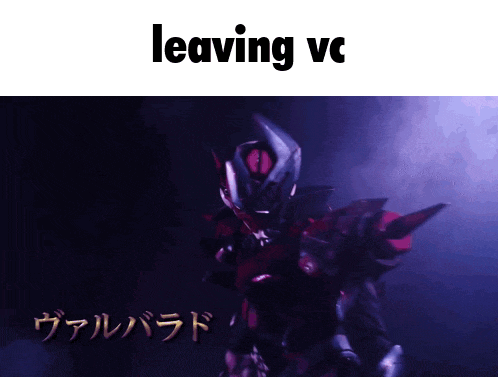 a picture of a robot that says leaving vc on it