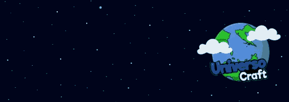 a cartoon illustration of a globe with the words universo craft above it