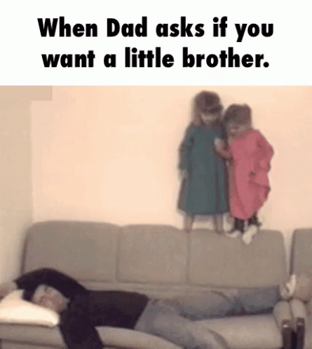 Jump When Dad Asks If You Want Brother GIF - Jump When Dad Asks If You Want Brother Its Broken GIFs