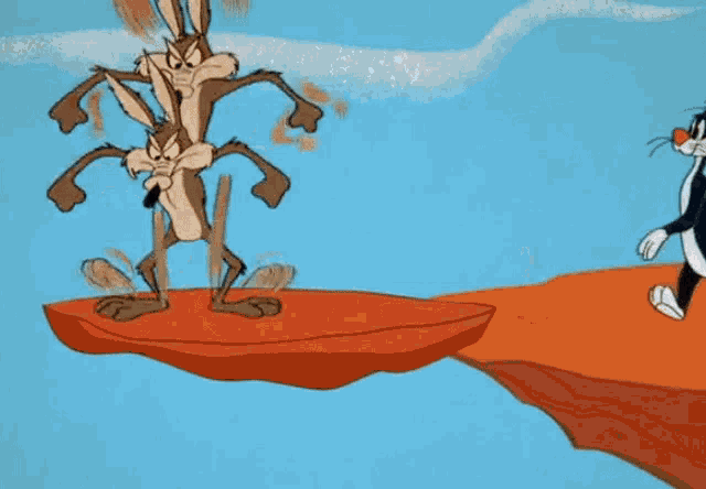 Looney Tunes Coyote GIF - Looney Tunes Coyote With The Best Friend GIFs