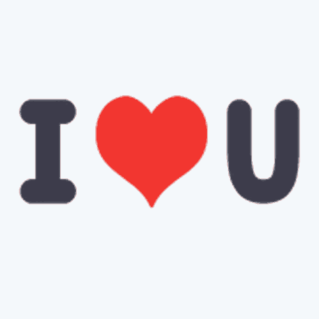 a sign that says i love you with a heart in the middle